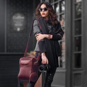 کیف دوربین چرمی ضدضربه